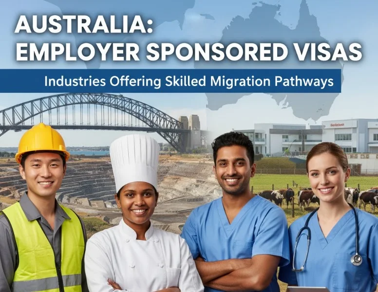 Industries in Australia Offering Employer Sponsored Visas