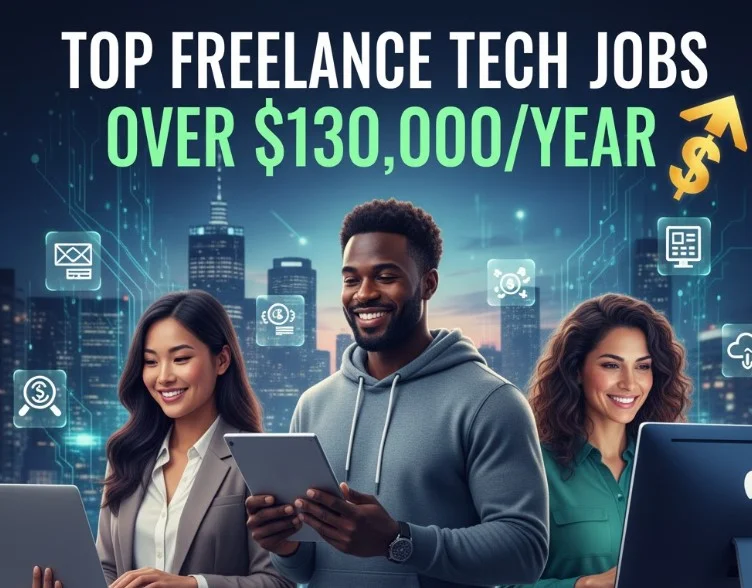 Top Freelance Tech Jobs That Pay Over $130,000 a Year in USA